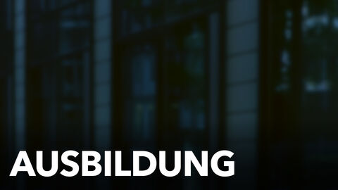 Schriftzug: Ausbildung