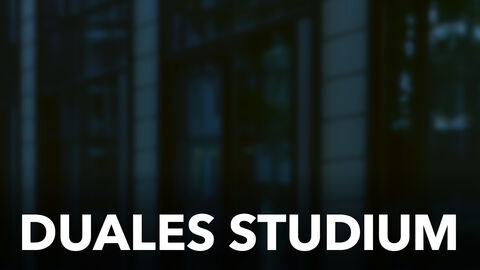 Schriftzug: Duales Studium