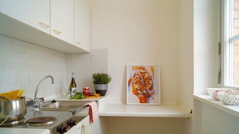 Die Küche eines Apartments