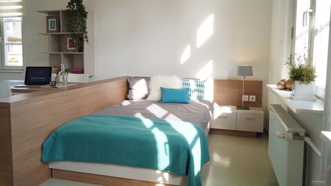 Schlafbereich eines Apartments