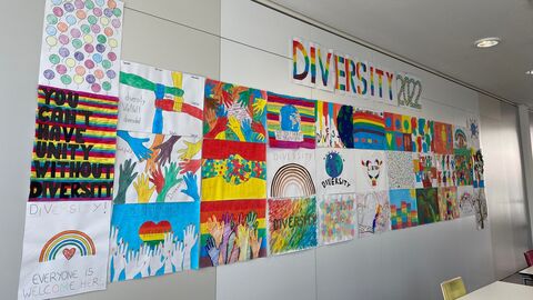 Ein gemeinsames Kunstwerk der Anwärter*innen aus Kassel.