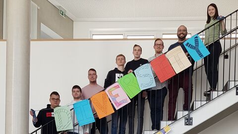 Anwärter*innen mit ihrem Diversity-Projekt im Finanzamt Alsfeld-Lauterbach