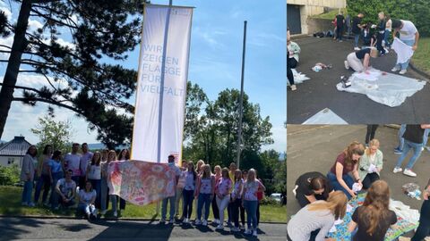 Fotocollage mit Bildern aus dem Finanzamt Schwalm-Eder